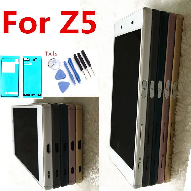 

For Sony Xperia Z5 E6633 E6683 LCD Display Touch Screen Digitizer Assembly with Frame Dual card 1920*1080 For 5.2" Sony Z5 LCD
