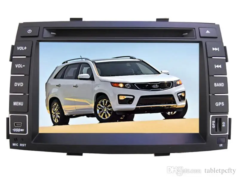 " in-dash автомобильный dvd-плеер с gps(опционально), аудио Радио стерео, USB/SD, AUX, BT/tv, Автомобильный мультимедийный головной убор для Kia SORENTO 2011