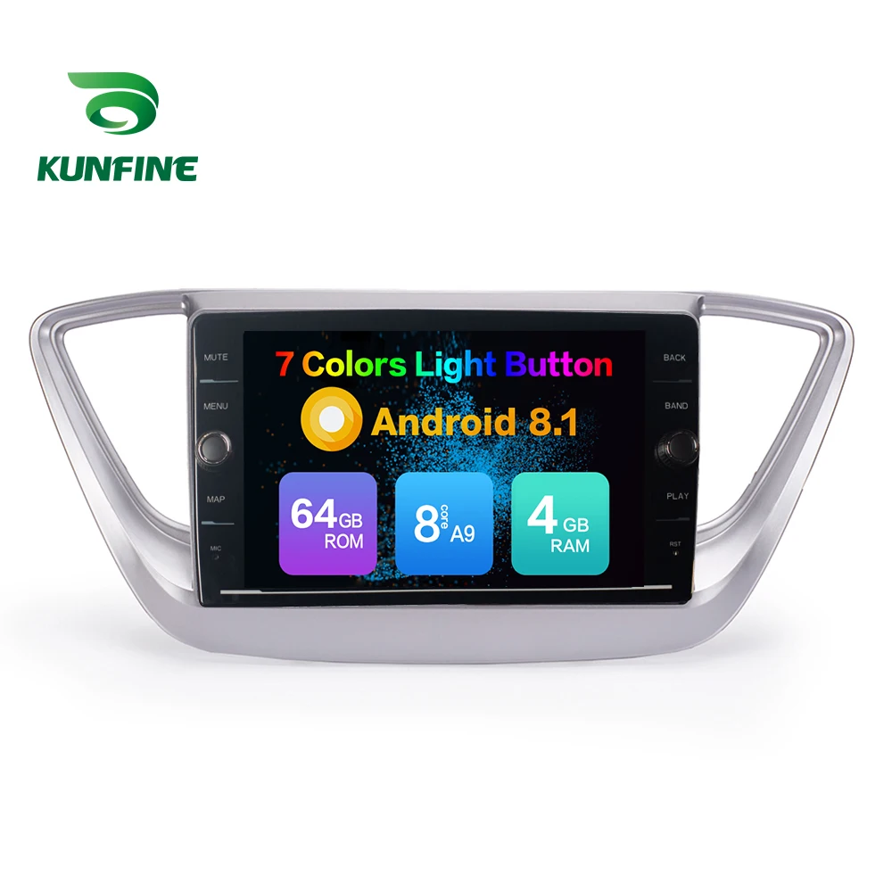 Android Car DVD GPS Navigation Multimedia Player Car Stereo For Hyundai Verna 2016 Radio Head unit (1222)
