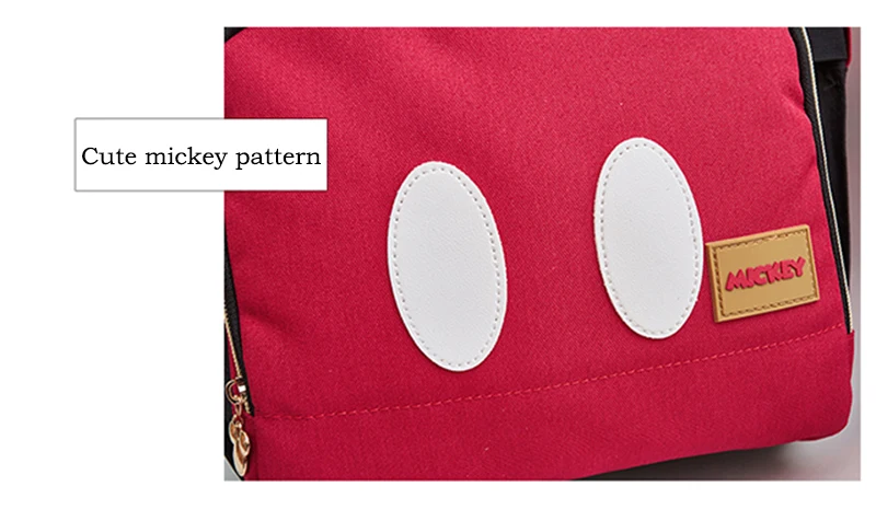 Дисней 2019 Минни Микки классический стиль пеленки сумки 2 шт./компл. Мумия Материнство подгузник мешок большой емкости Детская сумка