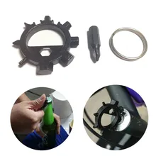 Полезные прочной нержавеющей 12 функциональных брелок бутылок велосипед инструментов настройки безопасности и выживания Z928