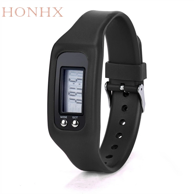 

New HONHX Fabulous Digital LCD Pedometer Run Step Walking Distance Watch Bracelet Drop shipping