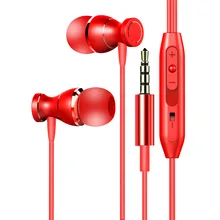 3,5 мм Bass Проводная стерео наушники-вкладыши Спорт Музыка магнит из металла гарнитура для ПК смартфон Mp3 300 шт./лот