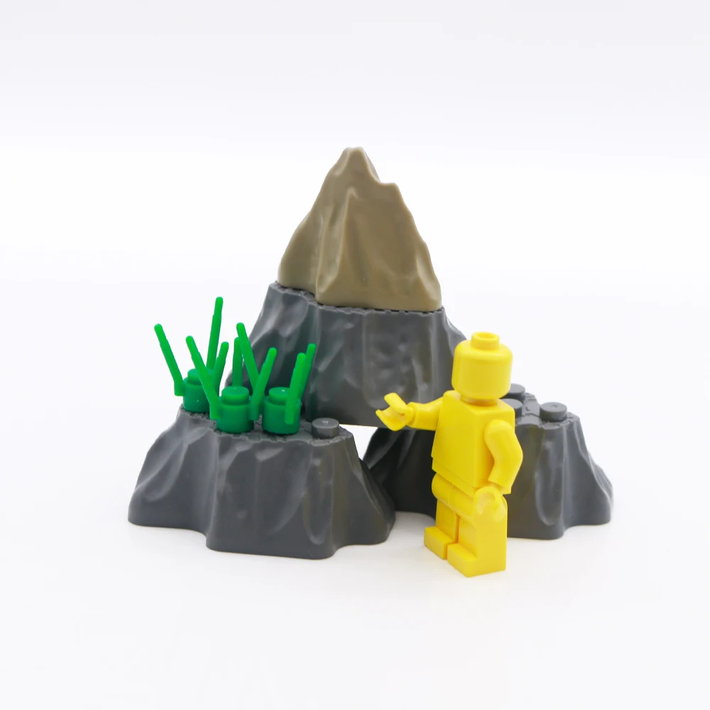 LegoINGlys City Blocks Hill Minecrafted Mountain Cave Stone Parts Scene Jungle Accessories MOC Bricks Building Toys For Children (3)