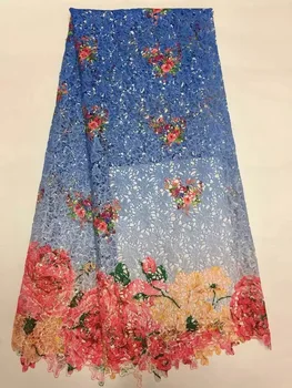 

Wonderful design materials african cord laces for wedding,2018 New design Multi color guipure lace fabric for nigerian style