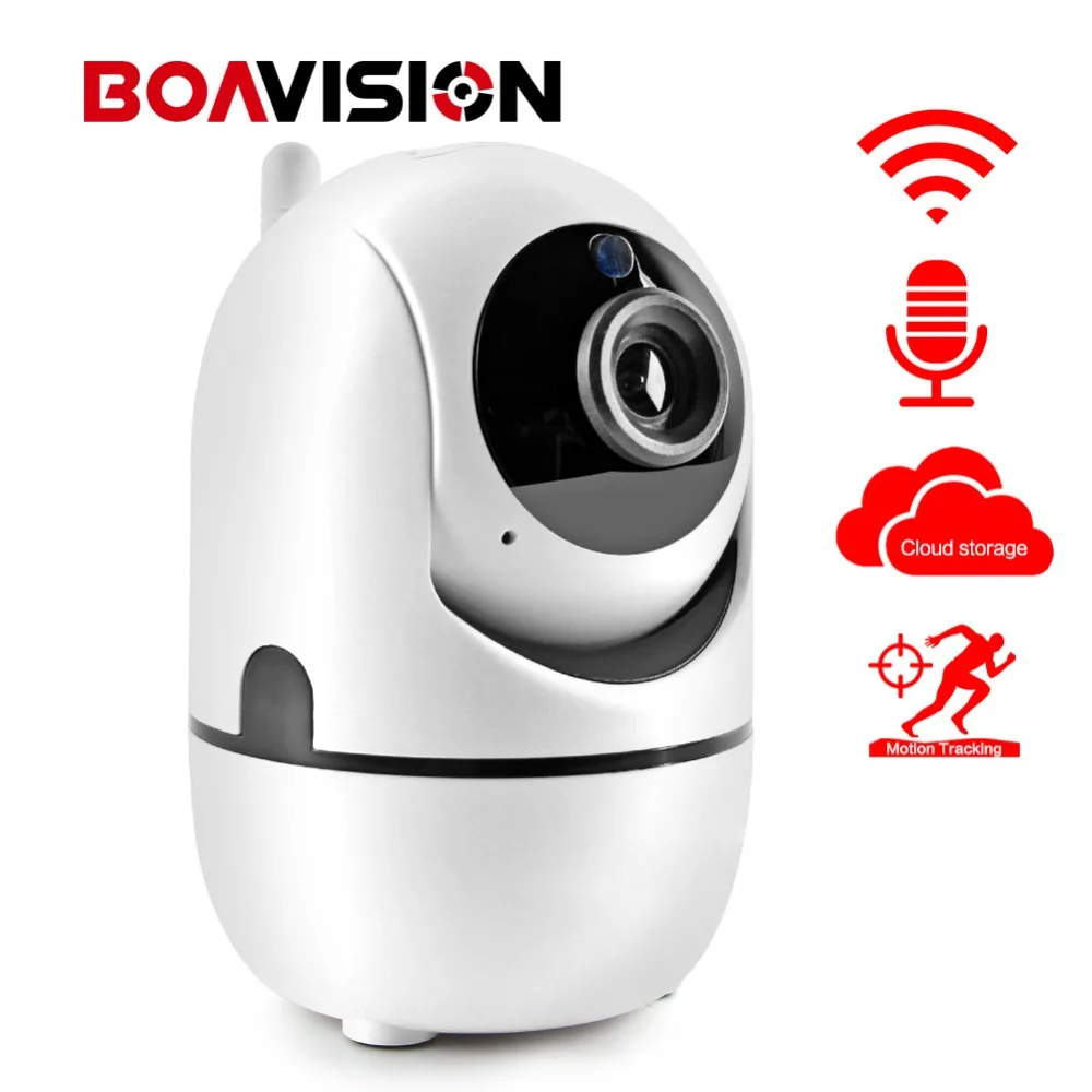 Беспроводная ip камера с автоматическим отслеживанием 720 P 1080 Wi Fi облачное