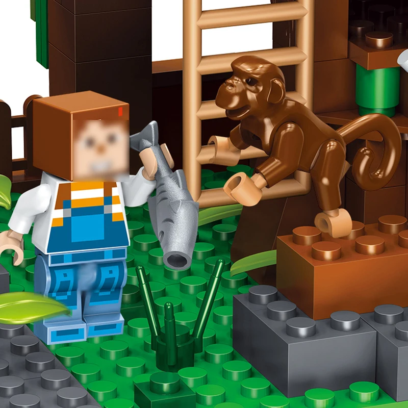 Minecrafted 443 шт. здания Конструкторы Игрушечные лошадки Совместимость Legos Minecraft Город
