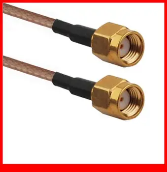 

10 pcs 20CM RF Pigtail RP-SMA Plug to RP-SMA Plug(Jack Pin) cable RG316