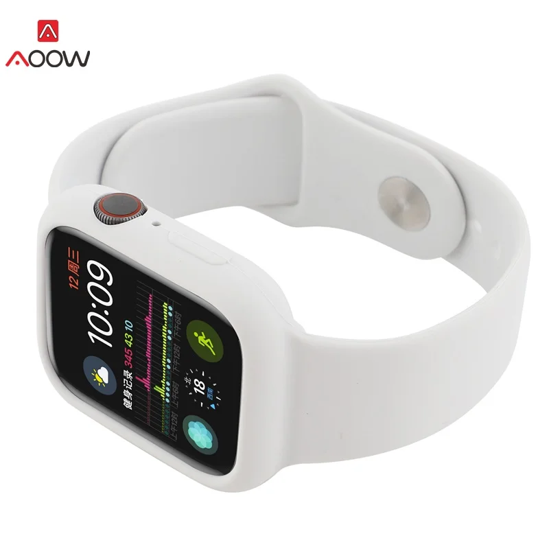 Одежда высшего качества силиконовые ремешки для часов для iwatch 4 3 2 1 модные спортивные браслет ремень Apple Watch 42 мм 38 40 44 - Цвет ремешка: white