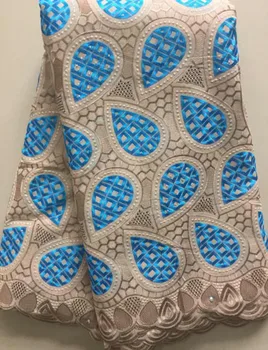 

African Cotton Swiss Voile Lace Fabric High Quality Stones Swiss Voile Lace In Switzerland Cotton African Lace Fabric HLL3268