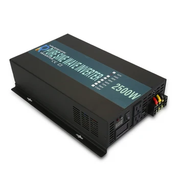 

Off Grid Backup Power Inverter 2500W 12V to 240V Pure Sine Wave Solar Inverter Voltage Converter 24V/48V DC to 120V/220V/230V AC