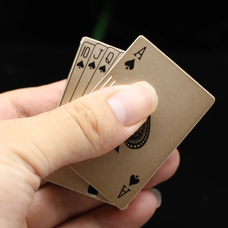 Simple Gasoline Lighter Windproof Portable Playing Cards Gas Lighter Led Banknote Petrol Gadgets For Men Creative Gifts Cigarette Accessories Aliexpress