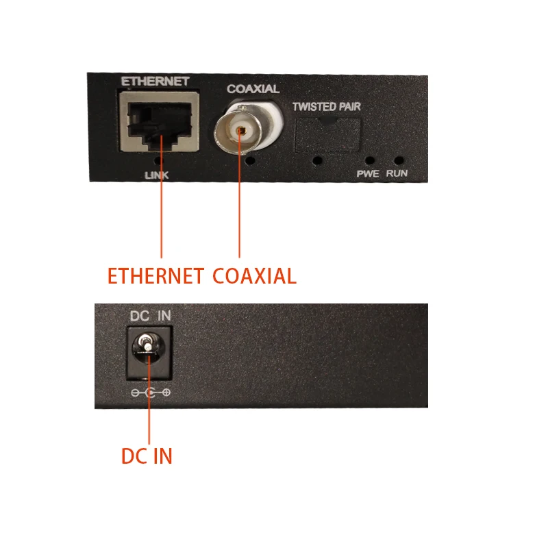 IP по коаксиальный удлинитель EOC конвертер Ethernet по коаксиальной передачи 2 км