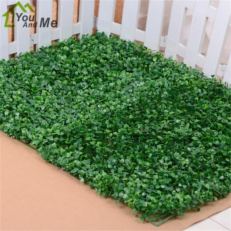 Image Green Grass Artificial Turf Plants  Garden Ornament  Plastic Lawns Carpet Sod For Wedding Xmas Party Decoration 40x60cm