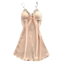 Плюс Размеры ночнушка Ночная сорочка сексуальное ночное кружевное лоскутное платье с Camisola Нижнее белье Ночное шелковое платье; одежда для сна Ночная одежда