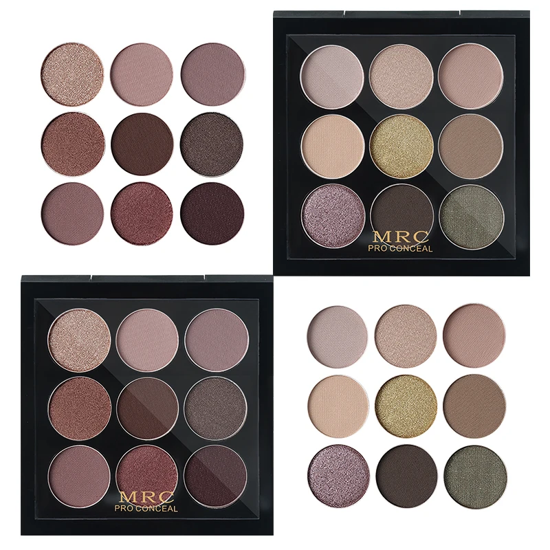 Палетка теней для век с металлическим блеском 9 цветов|shadow powder|eye shadow powdernatural eyeshadow