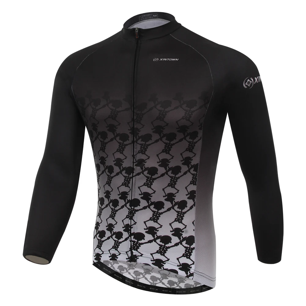 

XINTOWN 15XTYGBKCT Mens Long Sleeve Cycling Jersey Bike Shirt Cycling Clothing