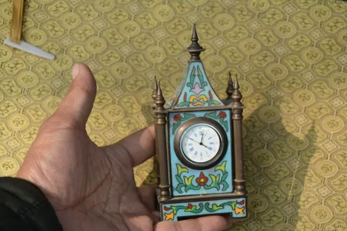 

Rare Old Qing Dynasty royal cloisonne clock \ mechanical watch, can work, with mark,#4, Free shipping