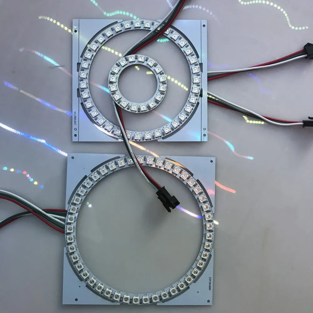 Пиксельные светодиодные кольца WS2812B 16 Светодиодный 35/45led s адресные модули DC5V SK6812