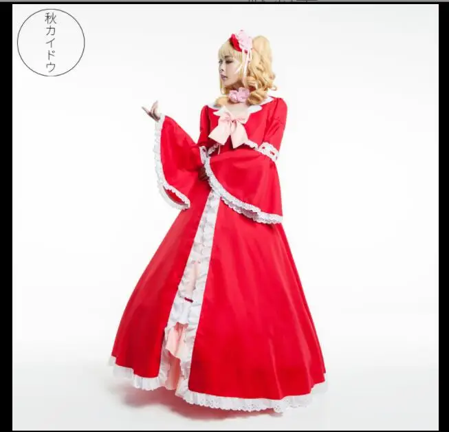 

Anime Cos Black Butler Elizabeth Midford Cosplay Anime Costume Princess Clothing Women Dress For Halloween Praty