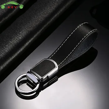 

Car Styling High-end Men Key Ring Auto Leather Keychain for Volvo BMW Ford Tesla Hyundai Ducati Mazda Lada Nissan Skoda Keyring