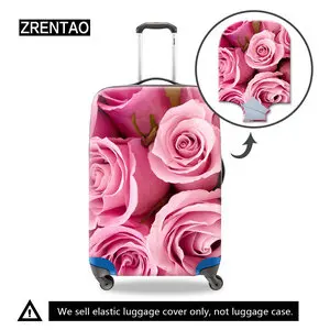 flower luggage cover