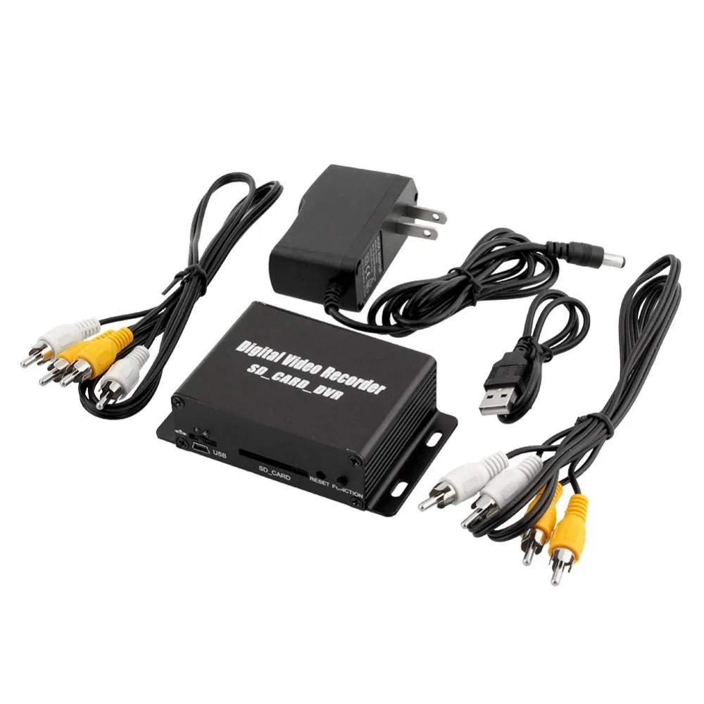  Black New NTSC PAL SD DVR Digital Video Recorder Surveillance Audio 12V 1.0A coon IP Camera  