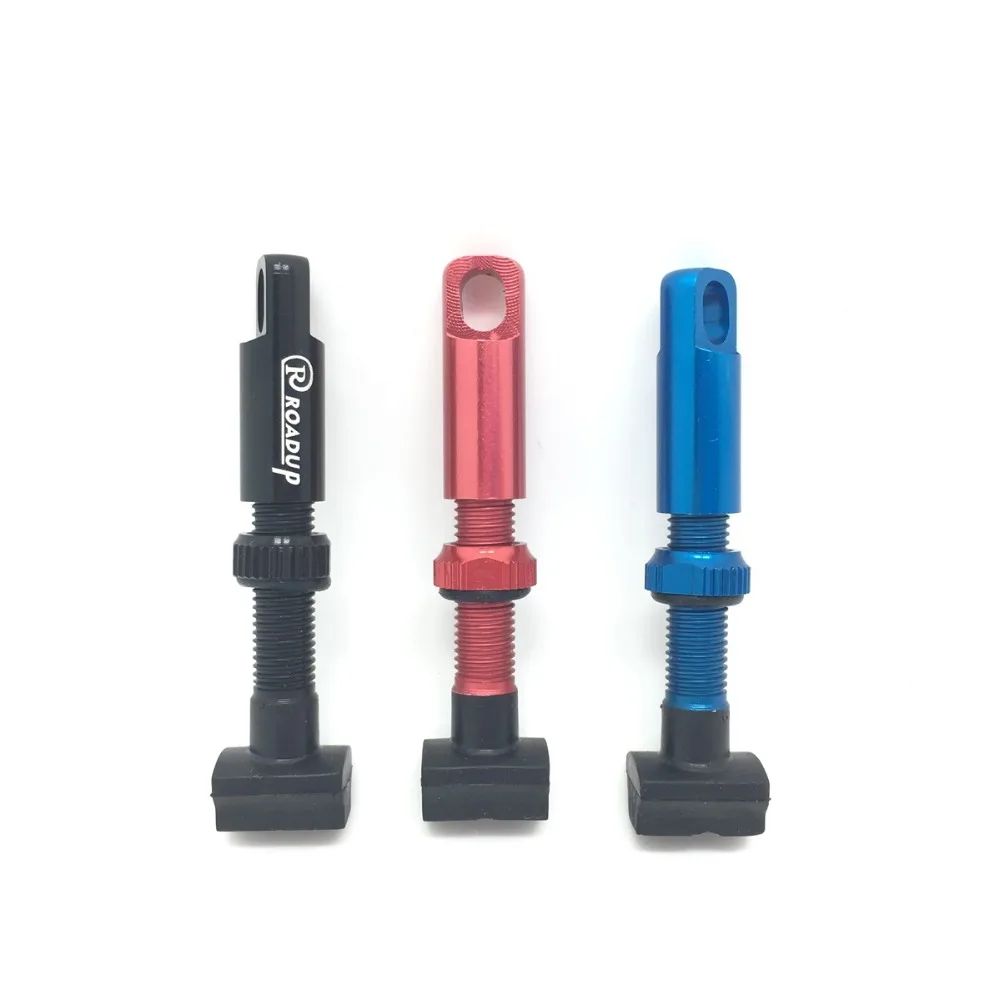 

1 pair 40mm Universal Tubeless Prsta Valve Stems with Removable Valve Core New Valve Alloy Caps