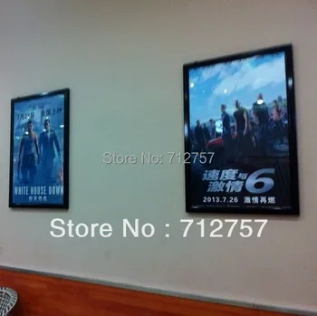 

DC12V Aluminum Snap Frame Led Back-lit Movie Poster Light Box For Movie Theatre A1 Size