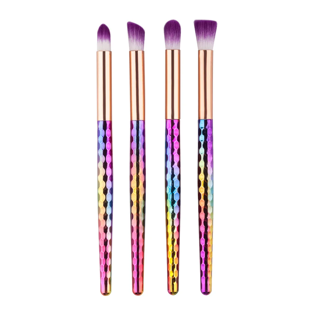 

4pcs/Set Gradient Colorful Makeup Brushes Eyebrow Eyeshadow Powder Blending Brush Cosmetic Foundation Brush Makeup Brushes Set