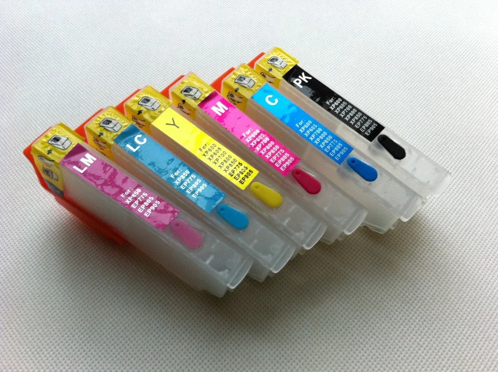 T2431 Refillable ink cartridge For Epson Expression Photo XP 850 printer ink cartridge with Auto