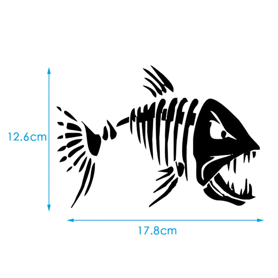 Mad Fish Funny Decal Car Window Decoration Vinyl Stickers Motorcycle Accessories Car-styling Car Body Decal Sticker 17.812.6CM (6)