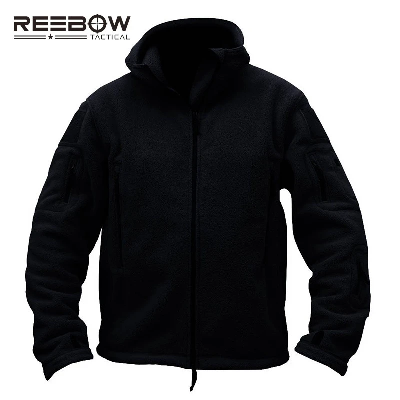tactical fleece jacket with hood