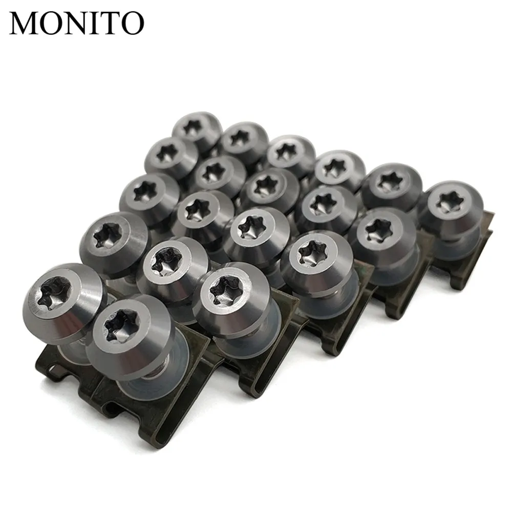 Titanium Пользовательские мотоцикла винты обтекателей зажимы средства ухода за кожей Весна набор болтов для honda CBR 600 F2, F3, F4, F4i CBR600RR CBR600 CBR750 RR аксессуары - Цвет: Titanium