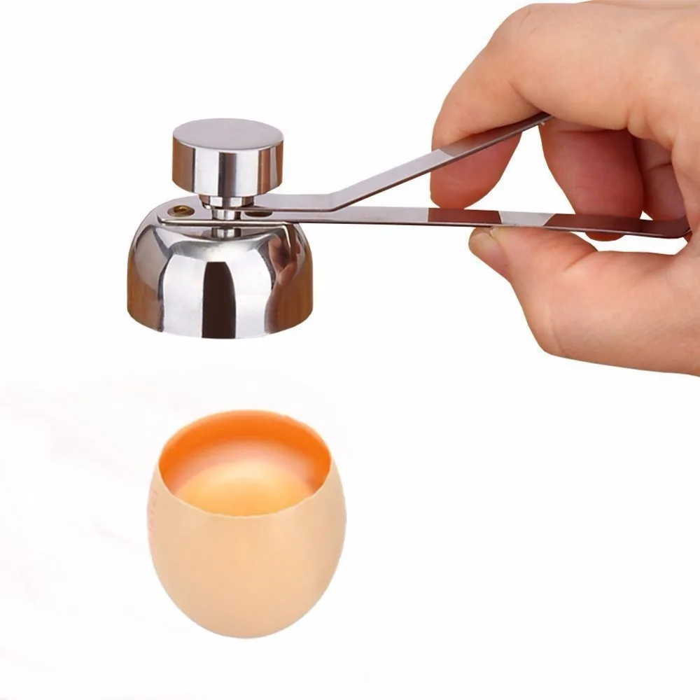 

Raw Egg Topper Eggshell Opener Cracker Breaker Helper Stainless Steel Egg Sheller Egg Tool Kitchen Gadgets Tools