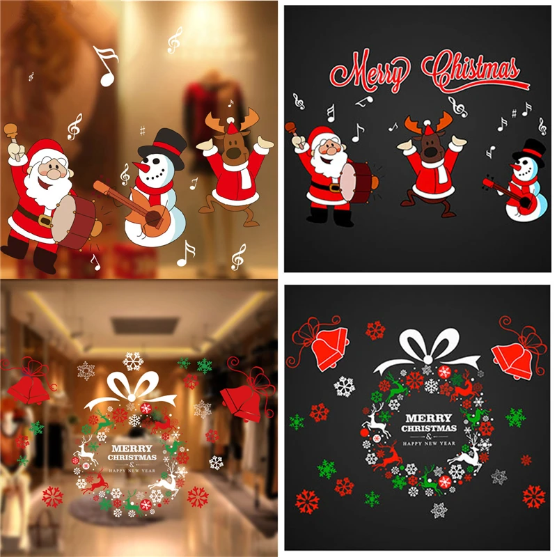 merry christmas snow reindeer santa santa claus snowman crystal christmas decorations wholesale