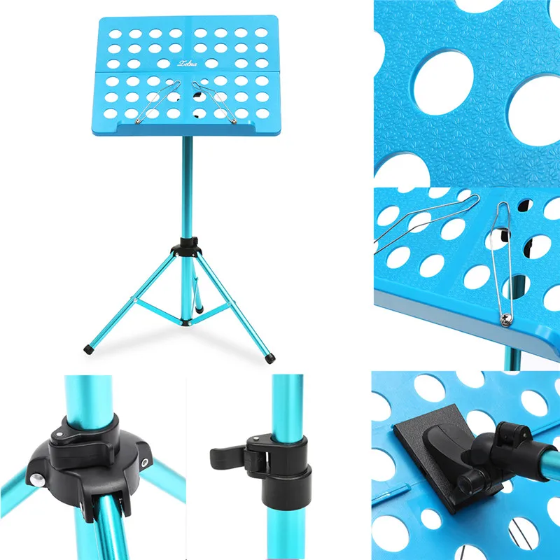 

Zebra ABS Universal Portable Sheet Music Stand Holder Folding Lightweight Violin Stringed Instruments Desk Adjustable Paper Rack
