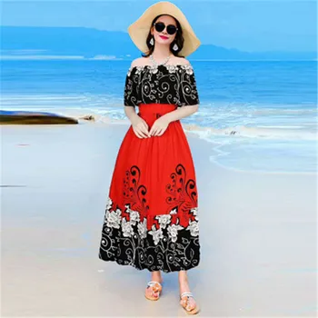 

Fashion Summer Dress Bohemian Vestido De Festa Sexy Dress Women Elegant Robe Femme Beach Long Sukienka Loose and Comfortable