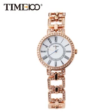 Time100 Vintage Women’s Bracelet Watches Skeleton Stainless Steel Strap Ladies Quartz Watches Wrist Watches relogio feminino