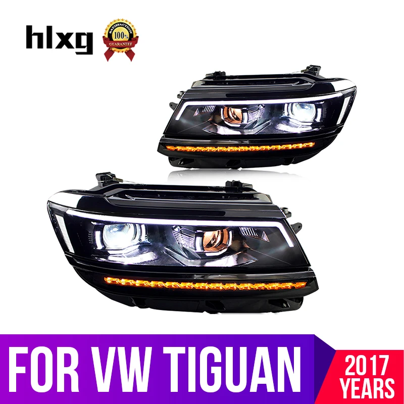 hlxg Car Styling For Volkswagen Tiguan headlights 2017 For Tiguan head