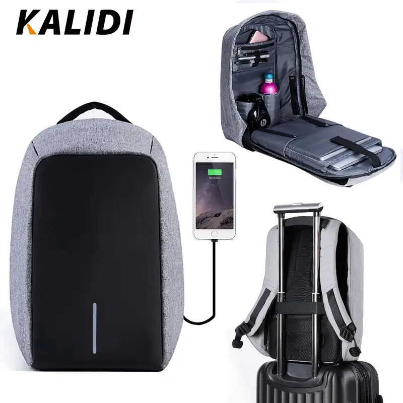 KALIDI viaje mochila portátil 15,6-17,3 pulgadas impermeable antirrobo mochila multifunción Daypack USB 15-17 pulgadas bolsa de la escuela mochilas mochila mujer - 1