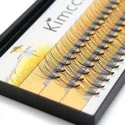 Kimcci 60 шт. натуральный длинный индивидуальный кластер наращивания ресниц Professional 10D норки накладные ресницы макияж ресниц искусственной