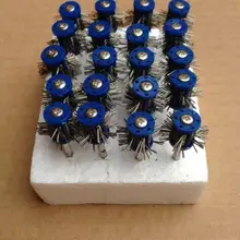 20 шт./упак. 0,2 мм Монтажная матовая проволока, ювелирный роторный Бур точка, Золото Алмаз серебро полировальный круг шлифовальные щетки