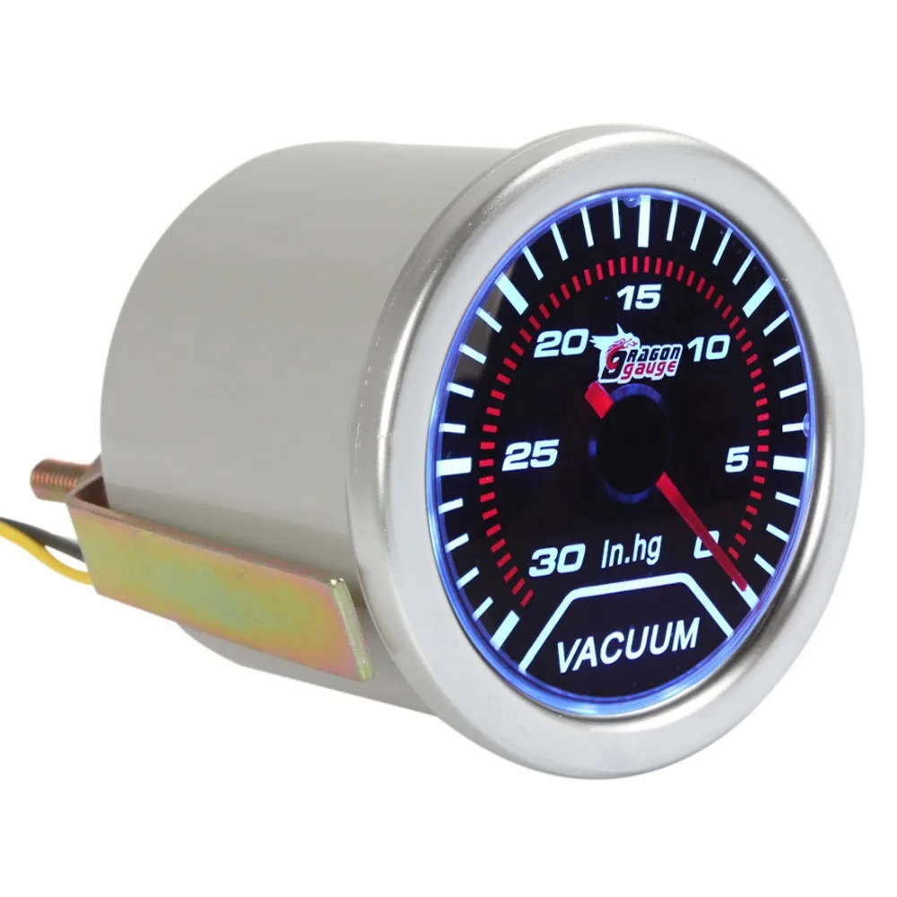 2 Inch Universal Durable 12V 52mm DRAGON GAUGE Vacuum Meter Gauge for