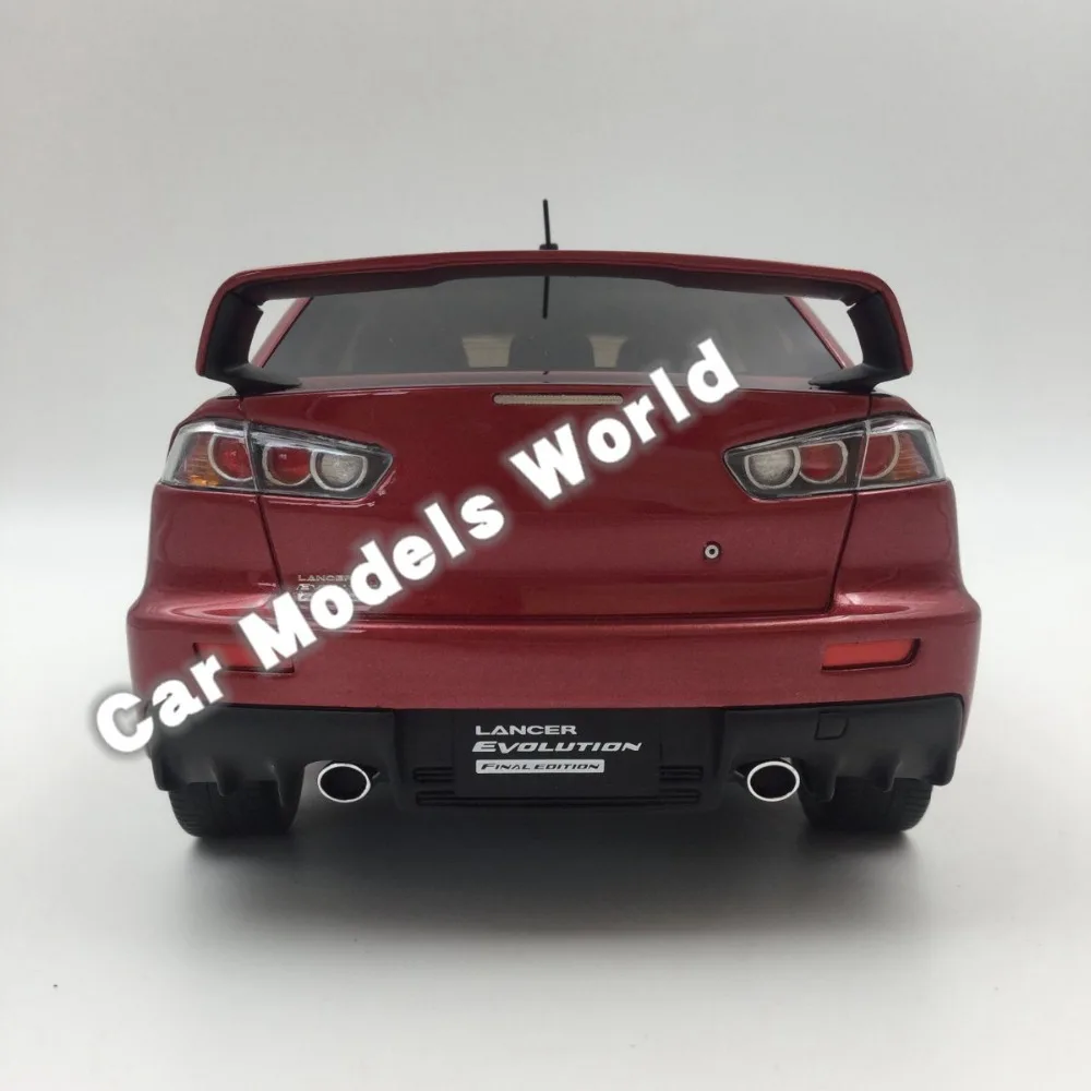 Полимерная модель автомобиля для Kyosho Lancer EVO X Final Edition (красный) 1:18 + маленький