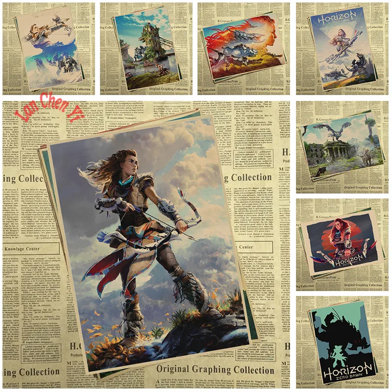 

Horizon High quality Game Kraft Paper Poster Home Decor wall sticker