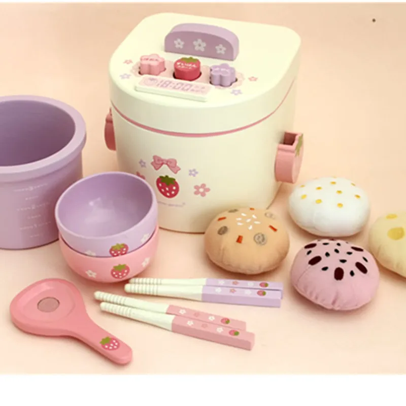 Buy Strawberry rice cooker toys set 11pcs Wood