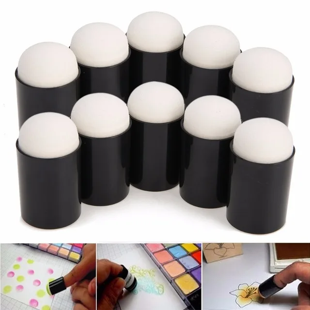 

3/5/10pcs Finger Sponge Case Daubers Foam for Applying Painting Ink Stamping Chalk Mayitr Reborn DIY Craft Art Tool 18* 33mm