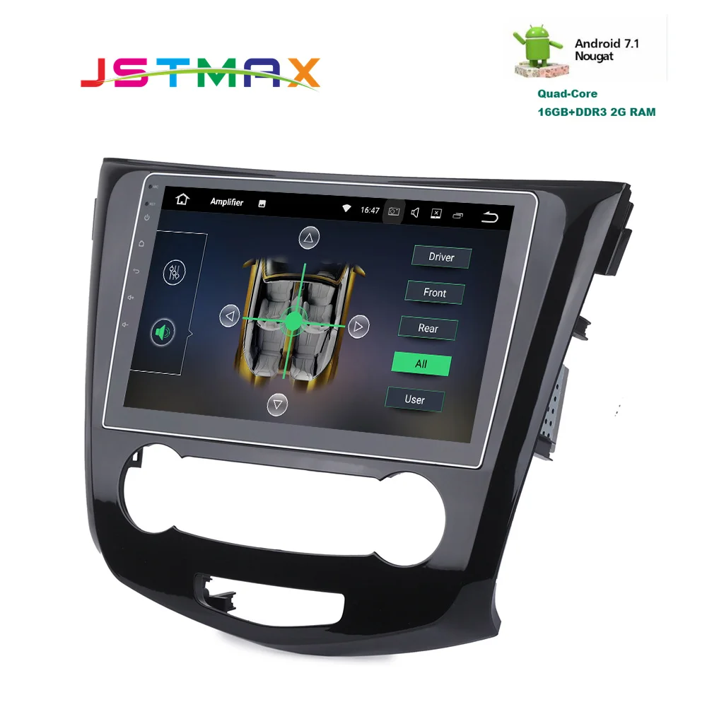 Автомобильный 2 din android 7.1.1 gps Navi для Nissan Qashqai 2014 + X trail Авторадио навигационный