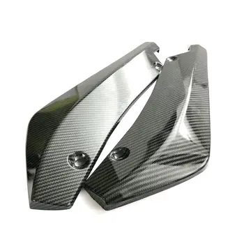 

Pair Carbon Fiber Black Car Rear Bumper Lip Canard Splitter Diffuser Spoiler Lip